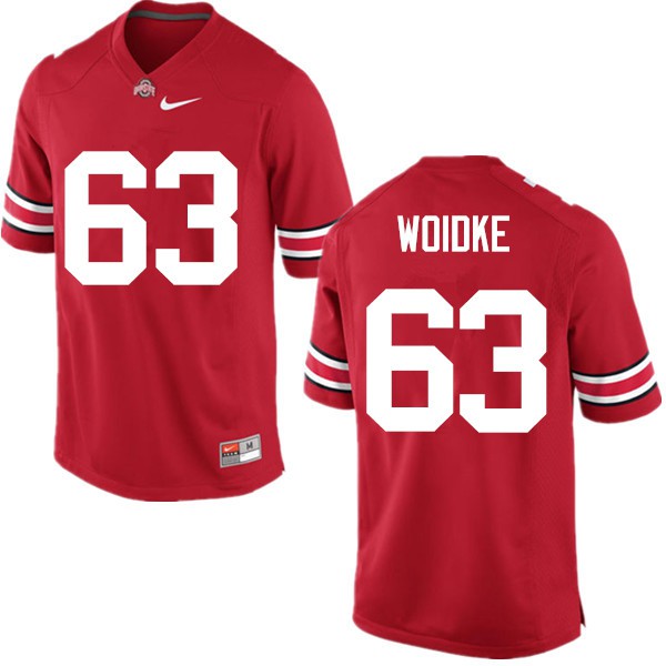 Ohio State Buckeyes #63 Kevin Woidke Men Player Jersey Red OSU31686